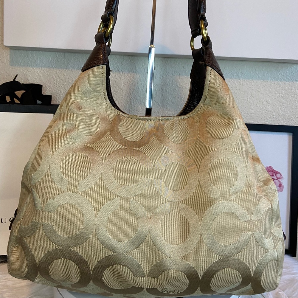 Coach Maggie Madison Signature Canvas/Leather Shoulder Bag - Picture 2 of 14